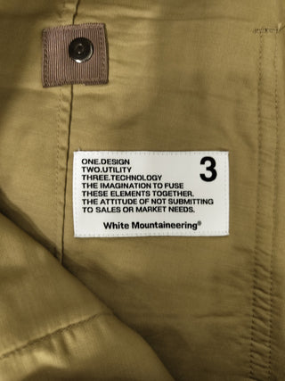 Khaki Pants With Mesh And Trimming Details