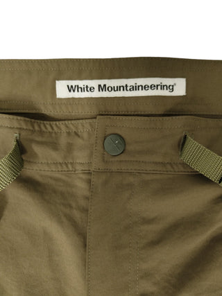 Khaki Pants With Buckles On Side Pockets Details