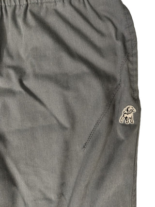 "The Shepherd" Grey Elastic Waisted Straight Leg Pants