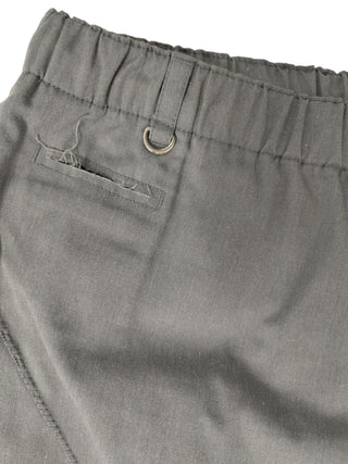 "The Shepherd" Grey Elastic Waisted Straight Leg Pants