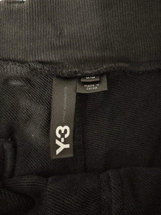 Black Cotton Long Pants With Drawstring Waist And Zipper Front