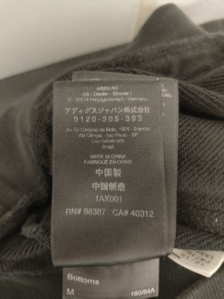 Black Cotton Long Pants With Drawstring Waist And Zipper Front