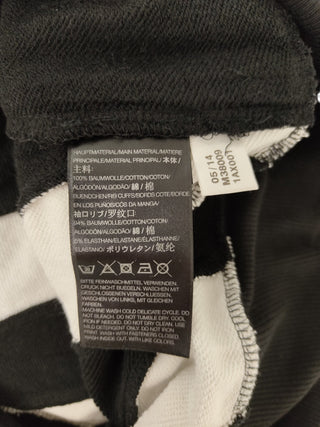 Black And White Cotton Hoodie