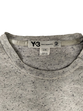 Grey Cotton Long Sleeves Cotton Tee