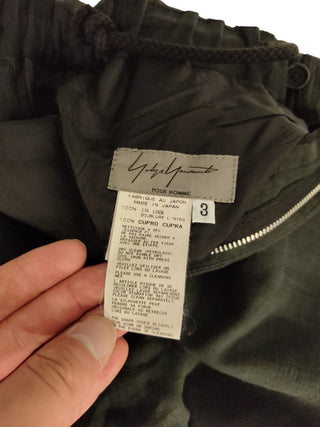 Dark Grey Linen Drawstring Pants