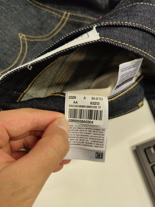 Dark Blue Unwashed Jeans With The Matching Double Flap Denim Belt