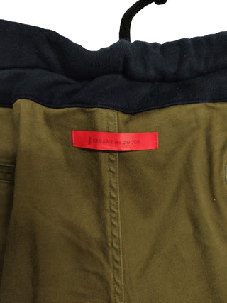 Khaki And Navy Blue Drawstring Pants