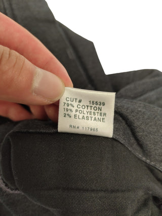 Charcoal Grey Pants With 2 Sides Flapped Pockets