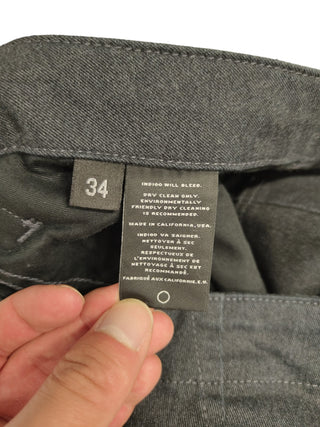 Charcoal Grey Pants With 2 Sides Flapped Pockets