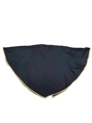 Blue Shawl With Beige Trimming