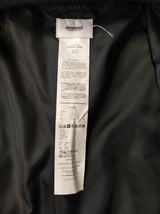 Black Bomber With 3D Tiger Print On Chest And Back