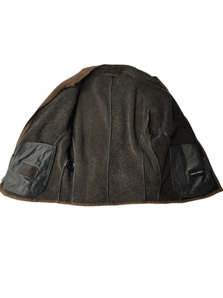 Brown Lamb Leather Zip Up Jacket