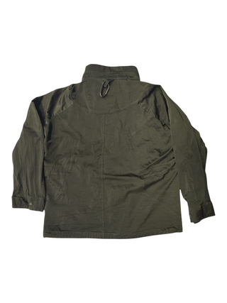Khaki Jacket In Glossy Finishing