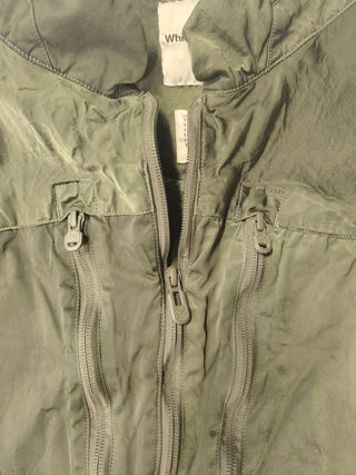 Khaki Jacket In Glossy Finishing