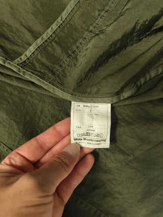 Khaki Jacket In Glossy Finishing