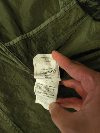 Khaki Jacket In Glossy Finishing