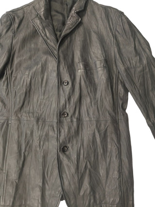 Grey Leather Jacket