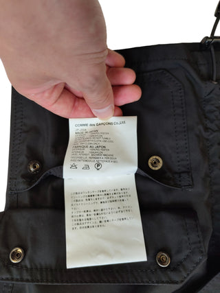 Black Windbreaker With Fold-Away Hood