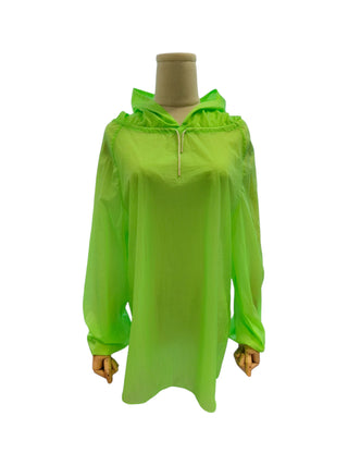 Lime Green Sheer Hoodie