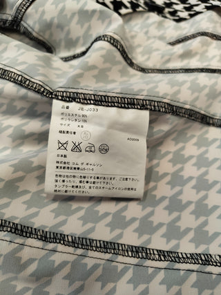 Black And White Hounds-Tooth Trenchcoat