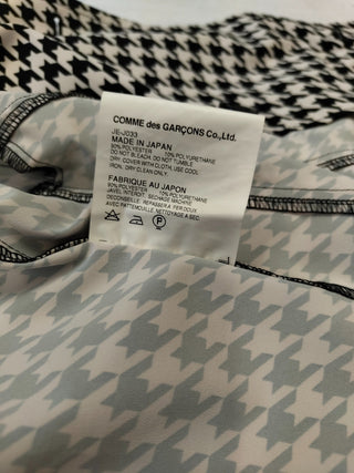 Black And White Hounds-Tooth Trenchcoat