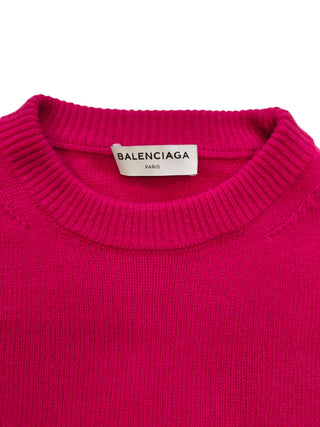 Wine Red Logo Wool And Cashmere Pullover