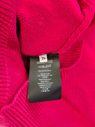 Wine Red Logo Wool And Cashmere Pullover