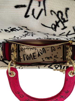 Canvas Medium Dior Amour Graffiti Lady D-Lite