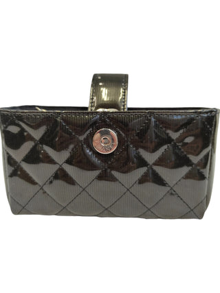 Glossy Quilted Leather Mini Pochette