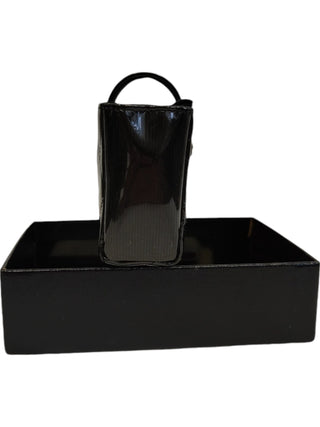 Glossy Quilted Leather Mini Pochette