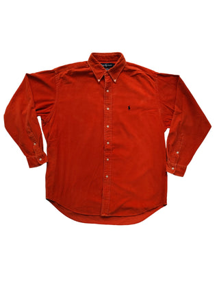 Orange Corduroy Shirt