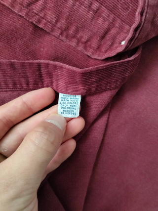 Burgundy Corduroy Shirt