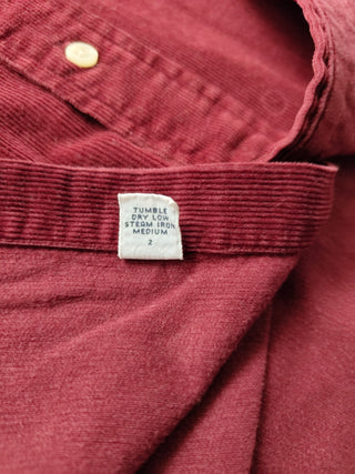 Burgundy Corduroy Shirt