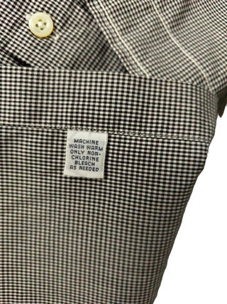 Black Checkered Long Sleeves Shirt