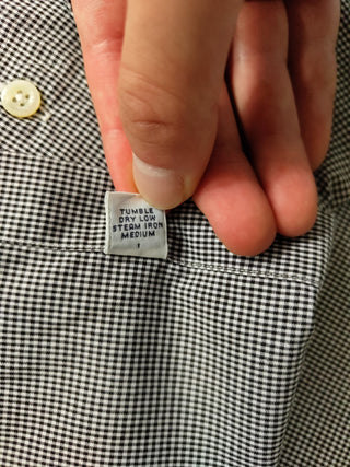 Black Checkered Long Sleeves Shirt