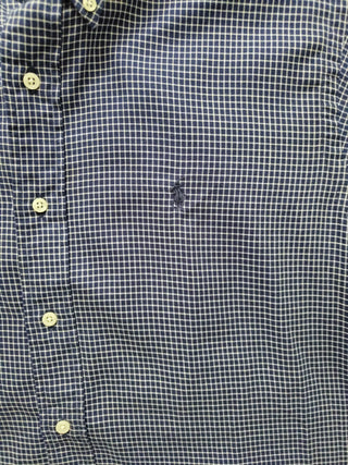 Blue Checkered Long Sleeves Shirt