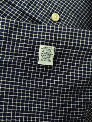 Blue Checkered Long Sleeves Shirt