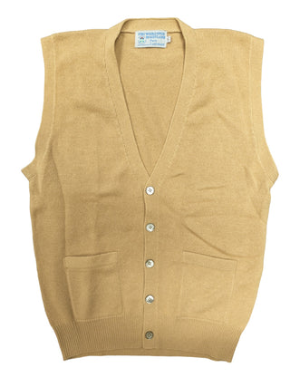 Beige Cashmere Vest