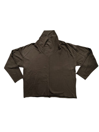 Olive Green Cotton Hoodie