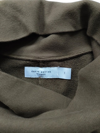 Olive Green Cotton Hoodie
