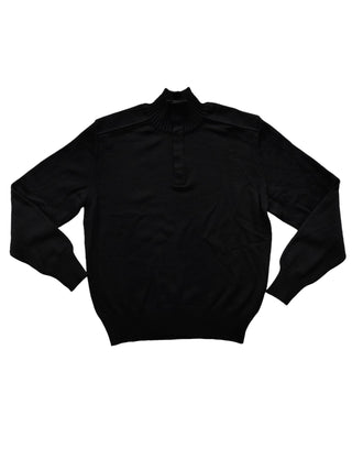 Black Wool Pullover