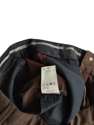 Greyish Brown Long Pants With Drawstring Ends