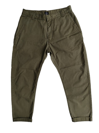 Military Green Cotton Chino
