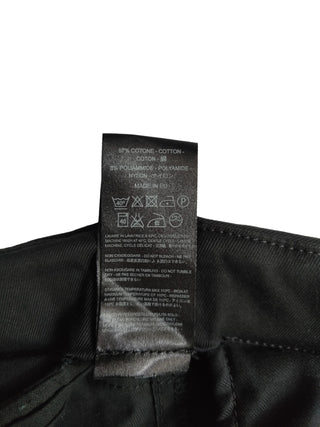 BLACK PANTS WITH SIDE POCKETS AND DOUBLE ZIPS END