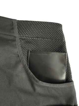 BLACK PANTS WITH SIDE POCKETS AND DOUBLE ZIPS END