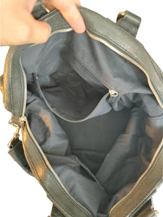 Washed Leather Classic Traveler Bag