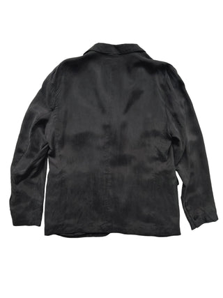 Charcoal Black "Silk Like" 3-Buttoned Suit With Matching Pants