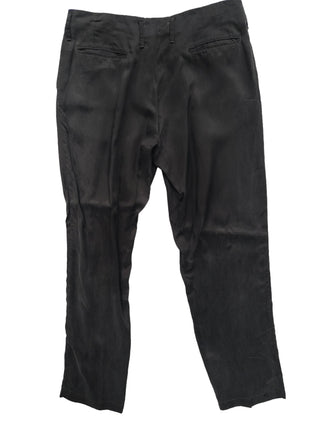 Charcoal Black "Silk Like" 3-Buttoned Suit With Matching Pants