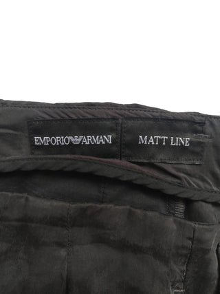 Charcoal Black "Silk Like" 3-Buttoned Suit With Matching Pants