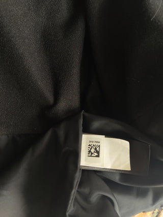 Black And Autumn Leaves Button Up Jacket